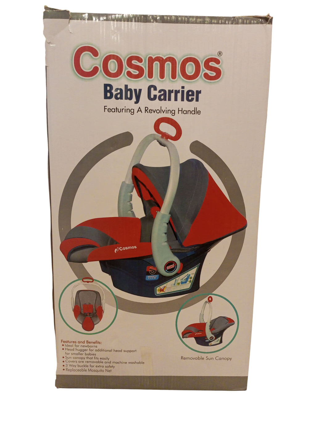 Convertible Baby Car Seat with Canopy and Handle