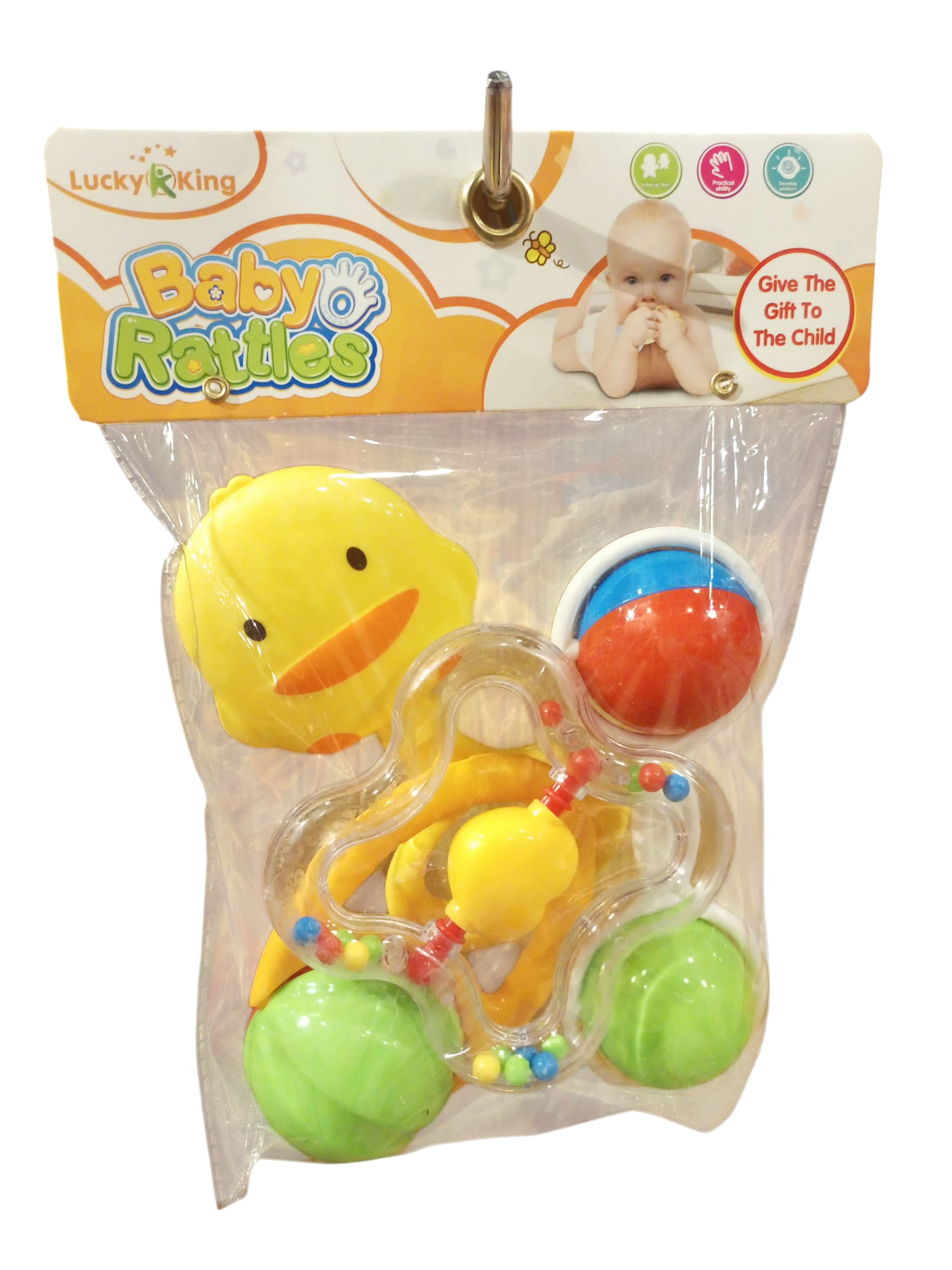 Vibrant Little Tin Lok Baby Rattle Set