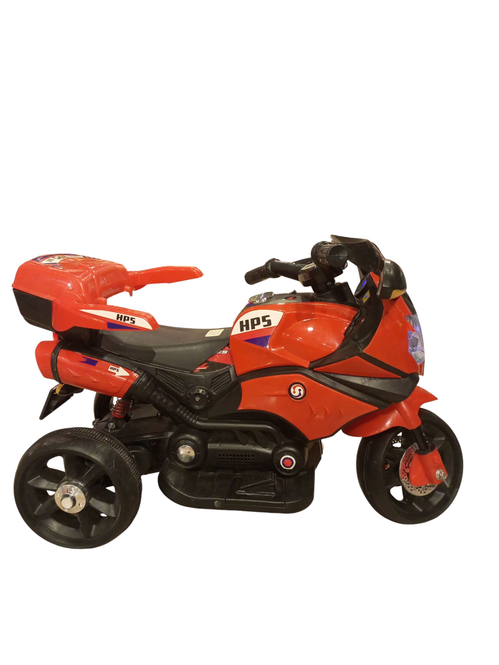 Sporty Electric Kids' 3-Wheel Ride-On Motorcycle with Headlights