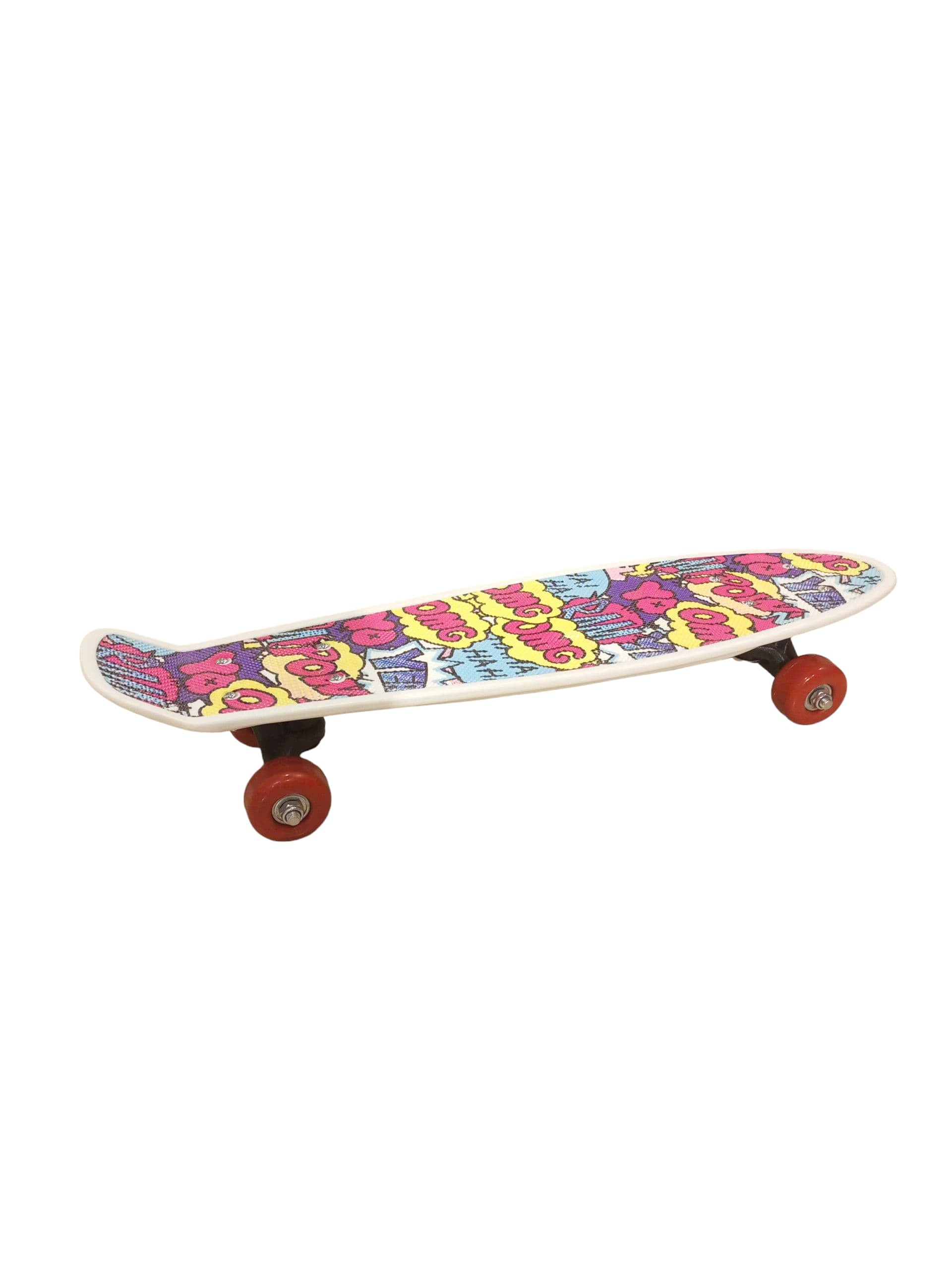 Vibrant & Durable Cruiser Skateboard with Pop Art Design (Fiber Deck)