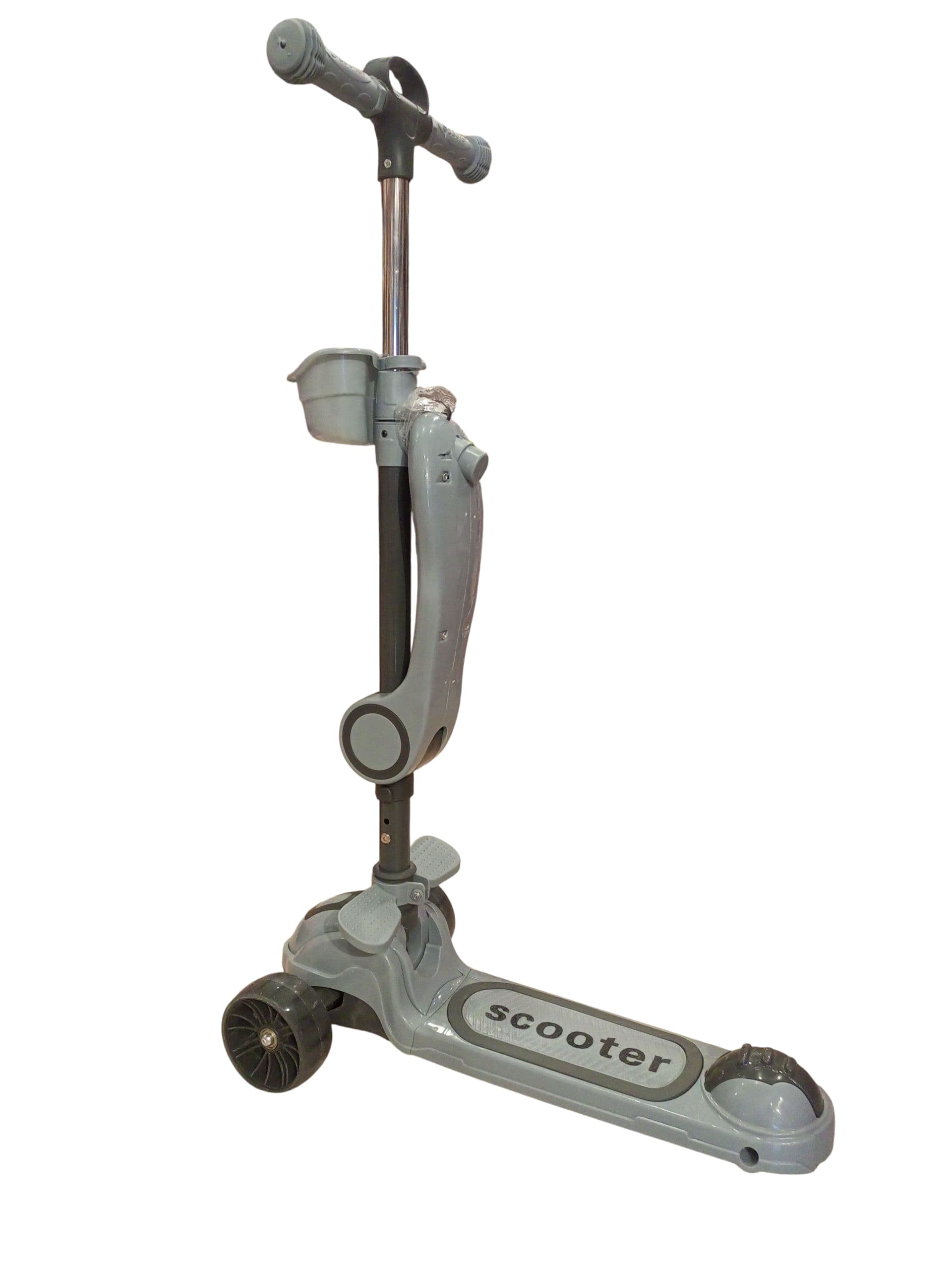 Stable 3-Wheel Kids' Scooter with Adjustable Handlebar & Basket