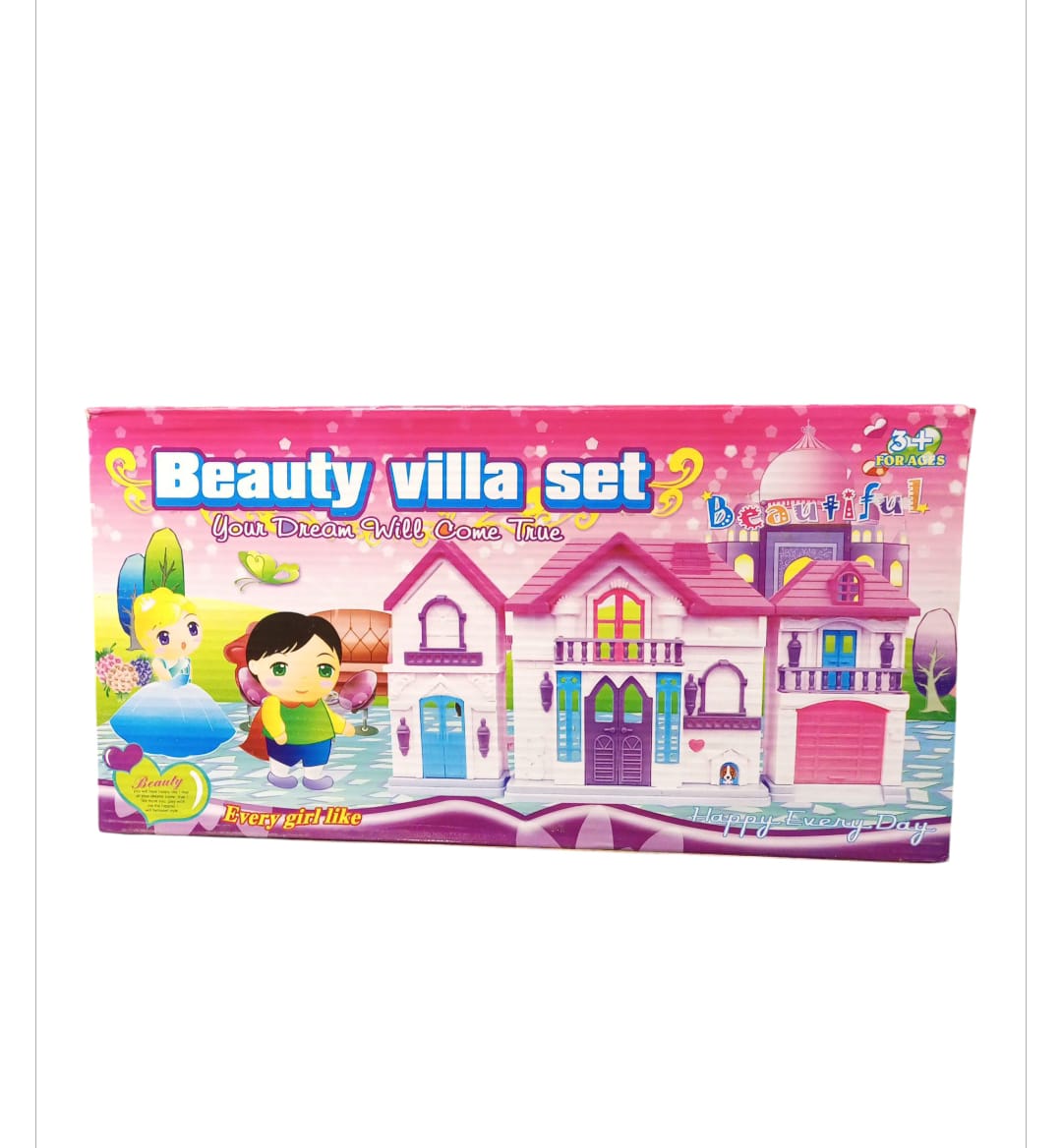 Beauty Villa Playset: "Your Dream Will Come True" Dollhouse with Characters (3+ Years)