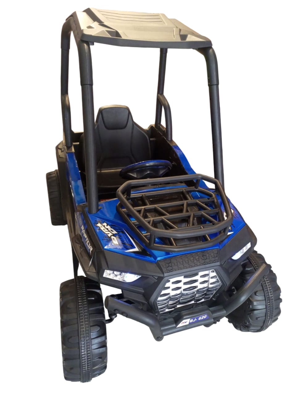 Electric Ride-On UTV / Buggy for Kids - Blue "Raptor" Style with Roll Bar (3+ Years)