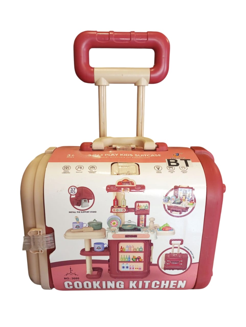 2-in-1 Play Kids Suitcase Cooking Kitchen Playset (3+ Years)