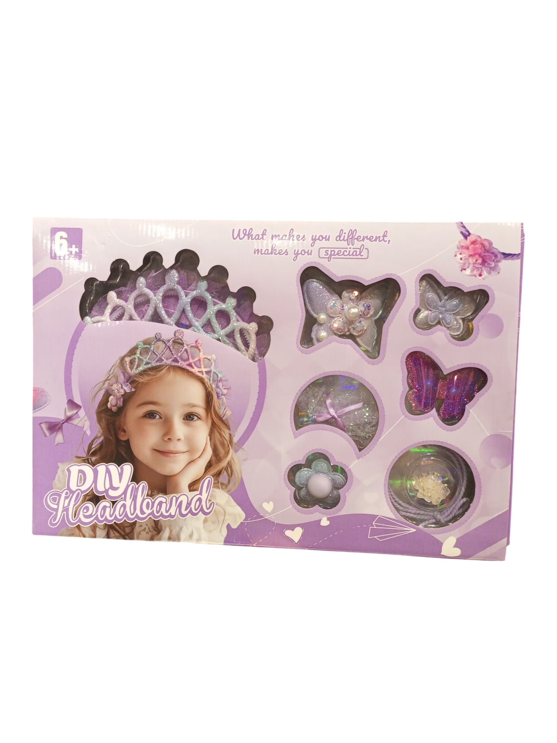 Magical DIY Headband & Flower Rubber Band Craft Kit - 24 Pieces