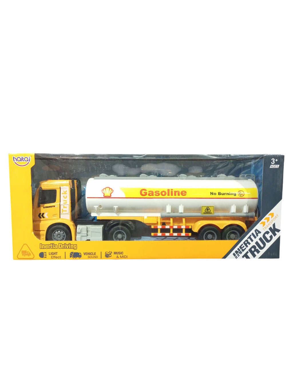 Haitai Inertia Driving Gasoline Tanker Truck Toy - Ages 3+