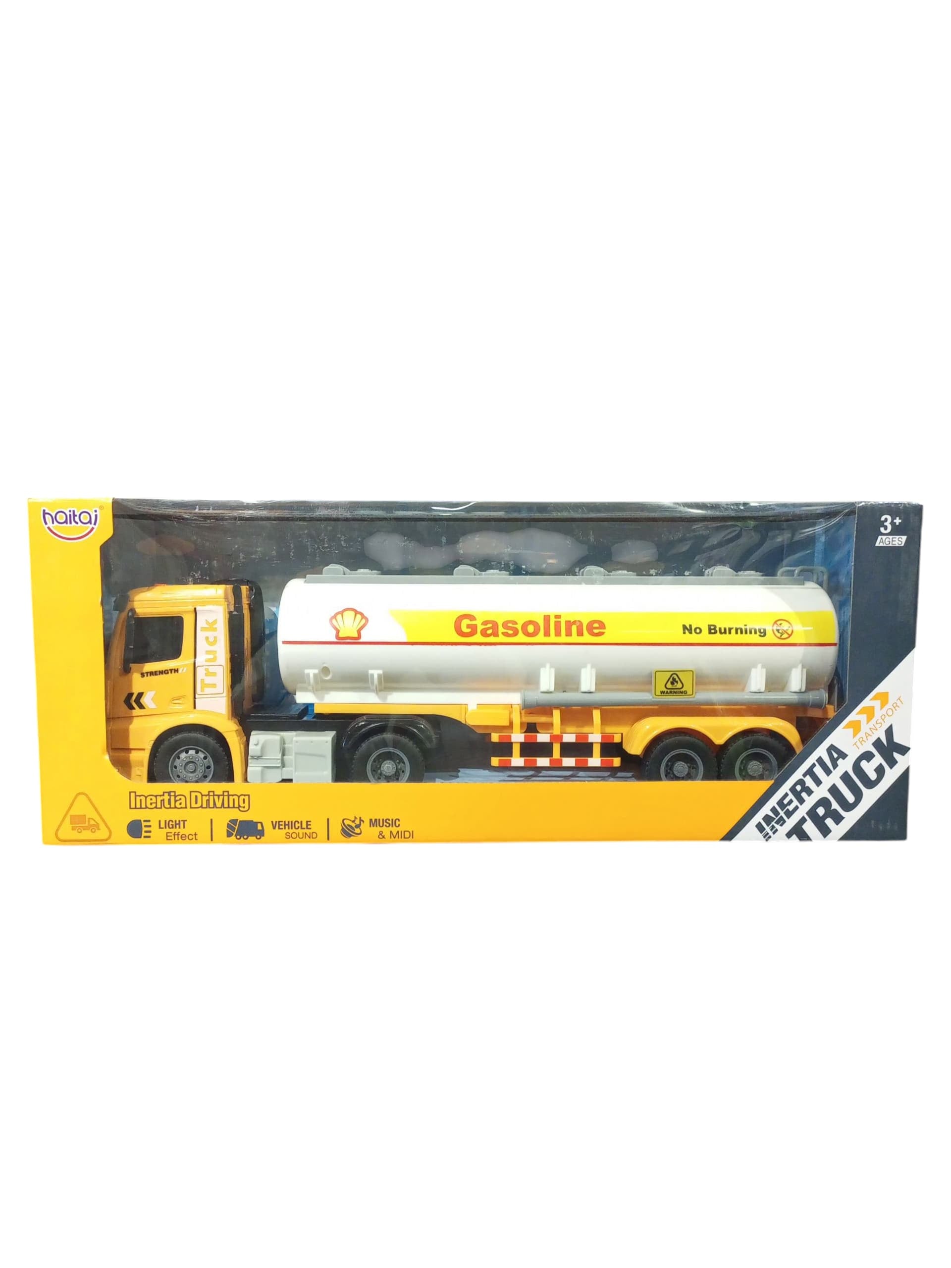 Haitai Inertia Driving Gasoline Tanker Truck Toy - Ages 3+