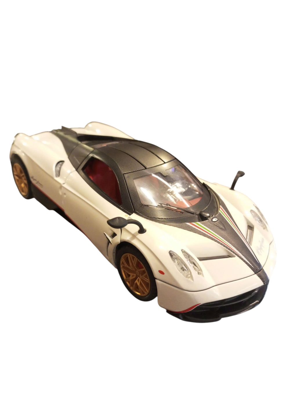 White Pagani Zonda R-style Die-Cast Model Supercar