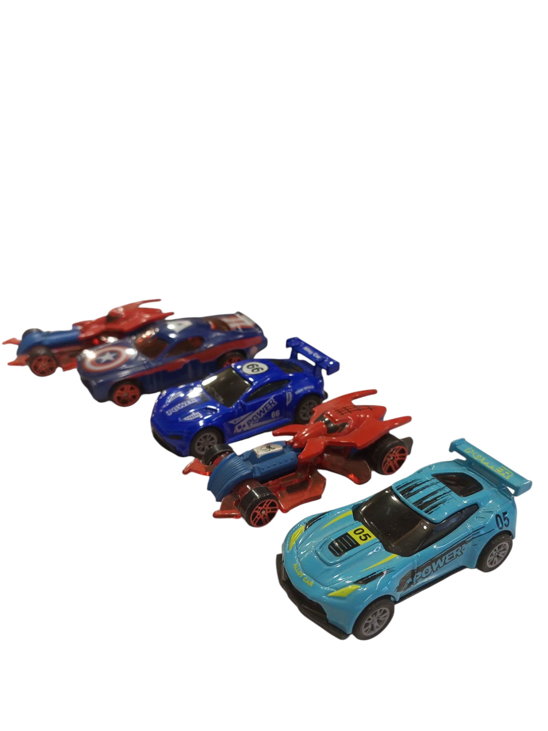 Set of 4 Assorted Toy Cars