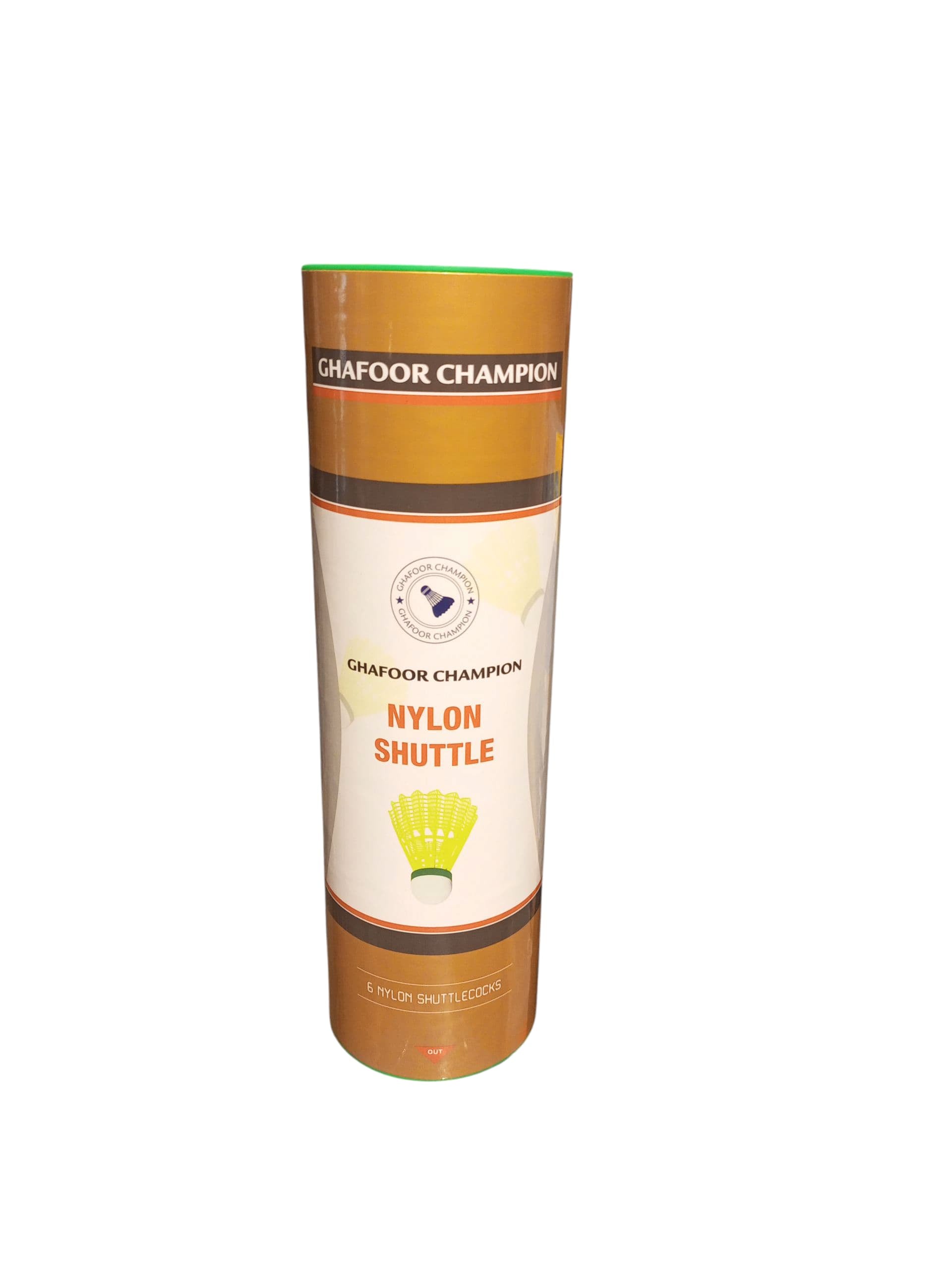 Ghafoor Champion Nylon Shuttlecocks  6 PCS