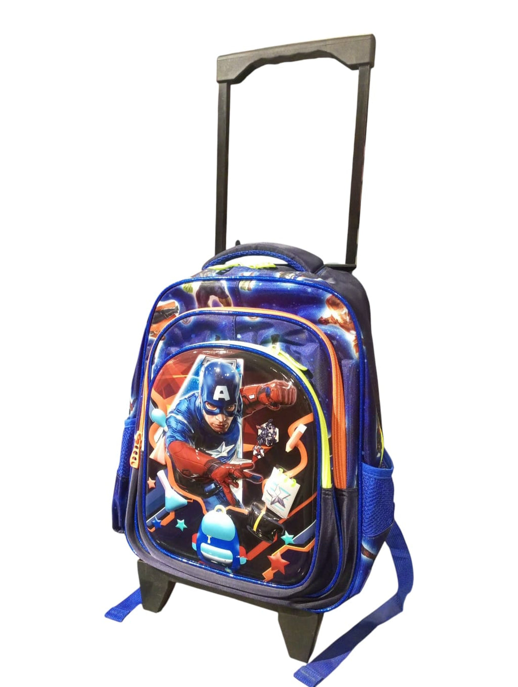 Unicorn Rolling School Bag with Spiderman picture