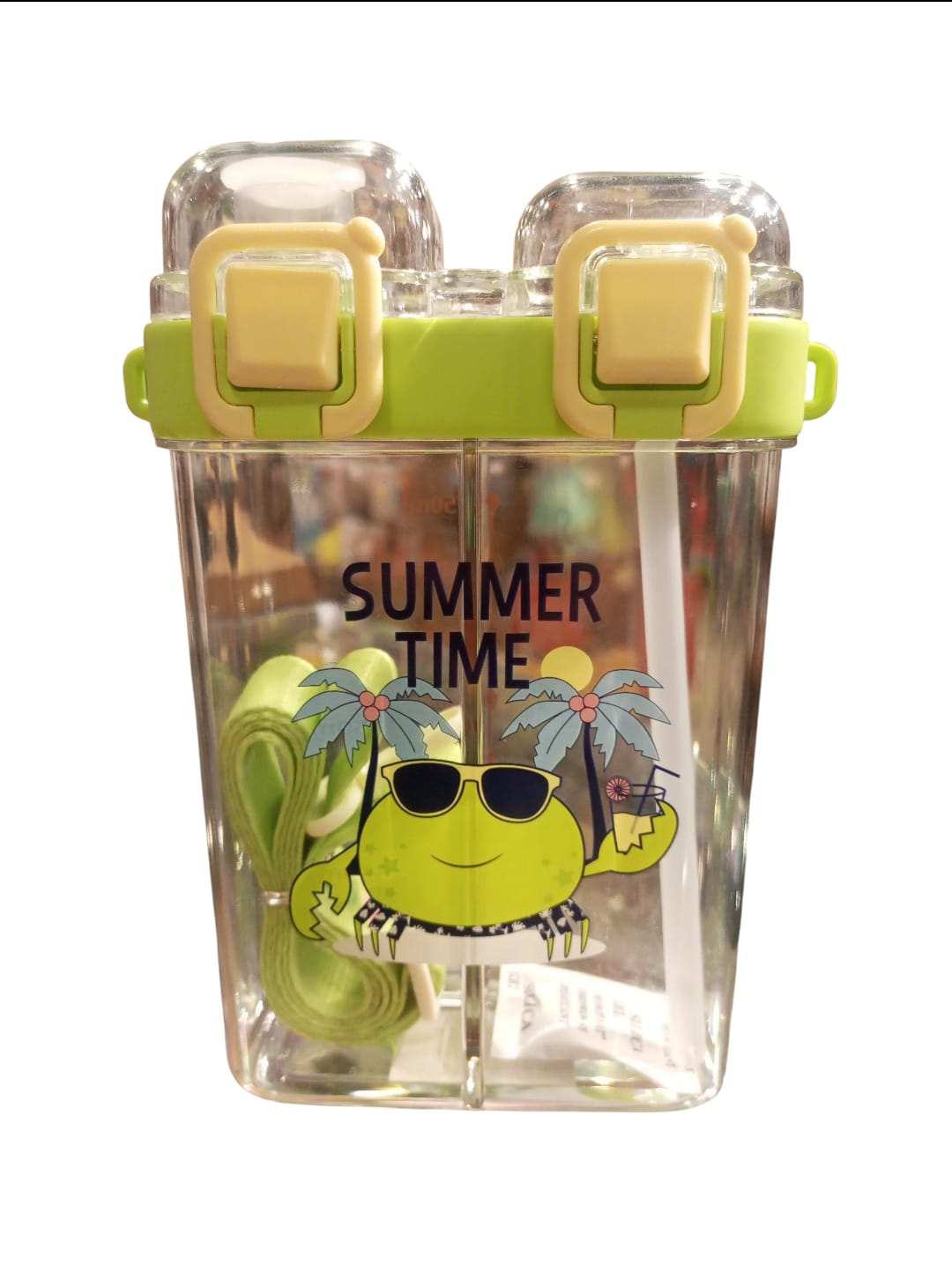 "Summer Time" Dual Compartment Water Bottle