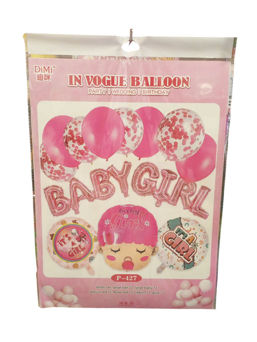 "Baby Girl" Balloon Decoration Kit