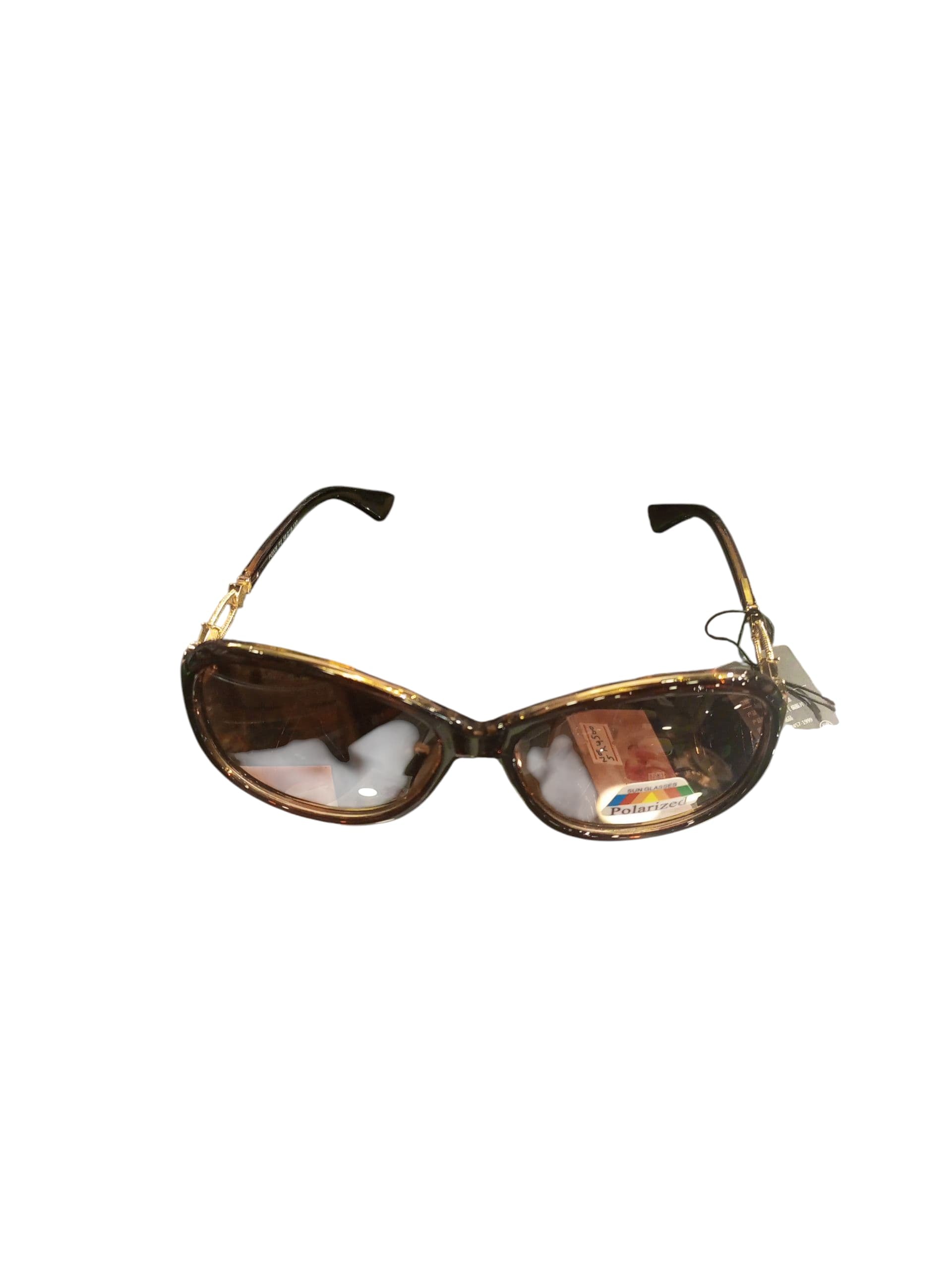 Tortoiseshell-Patterned Cat-Eye Sunglasses with Polarized Lenses