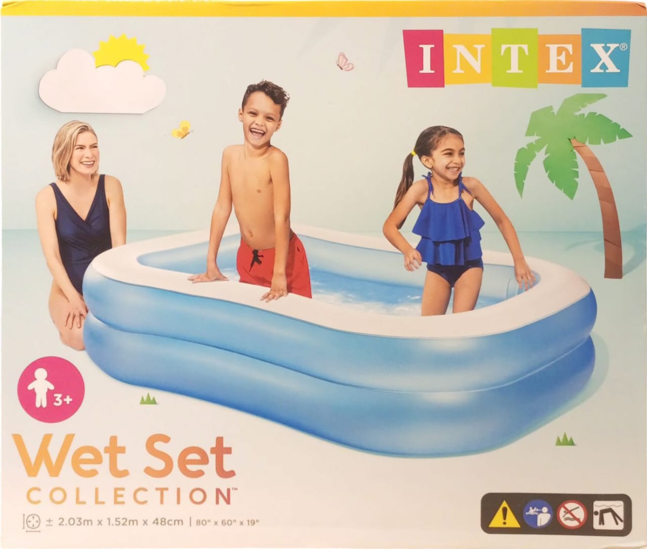 Intex "Wet Set Collection" Rectangular Inflatable Pool age 3+
