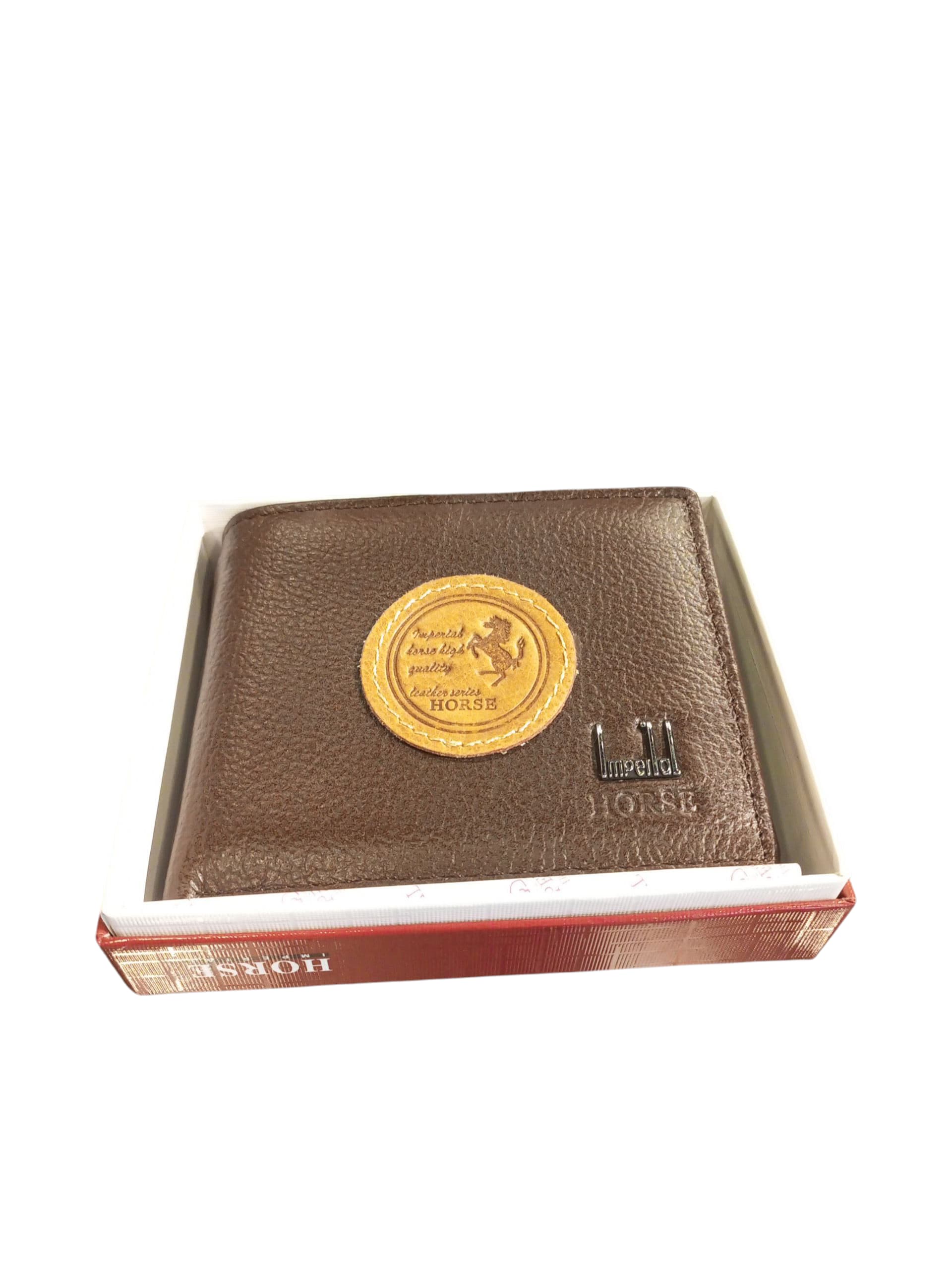Horse "Imperial" Brown Bifold Wallet