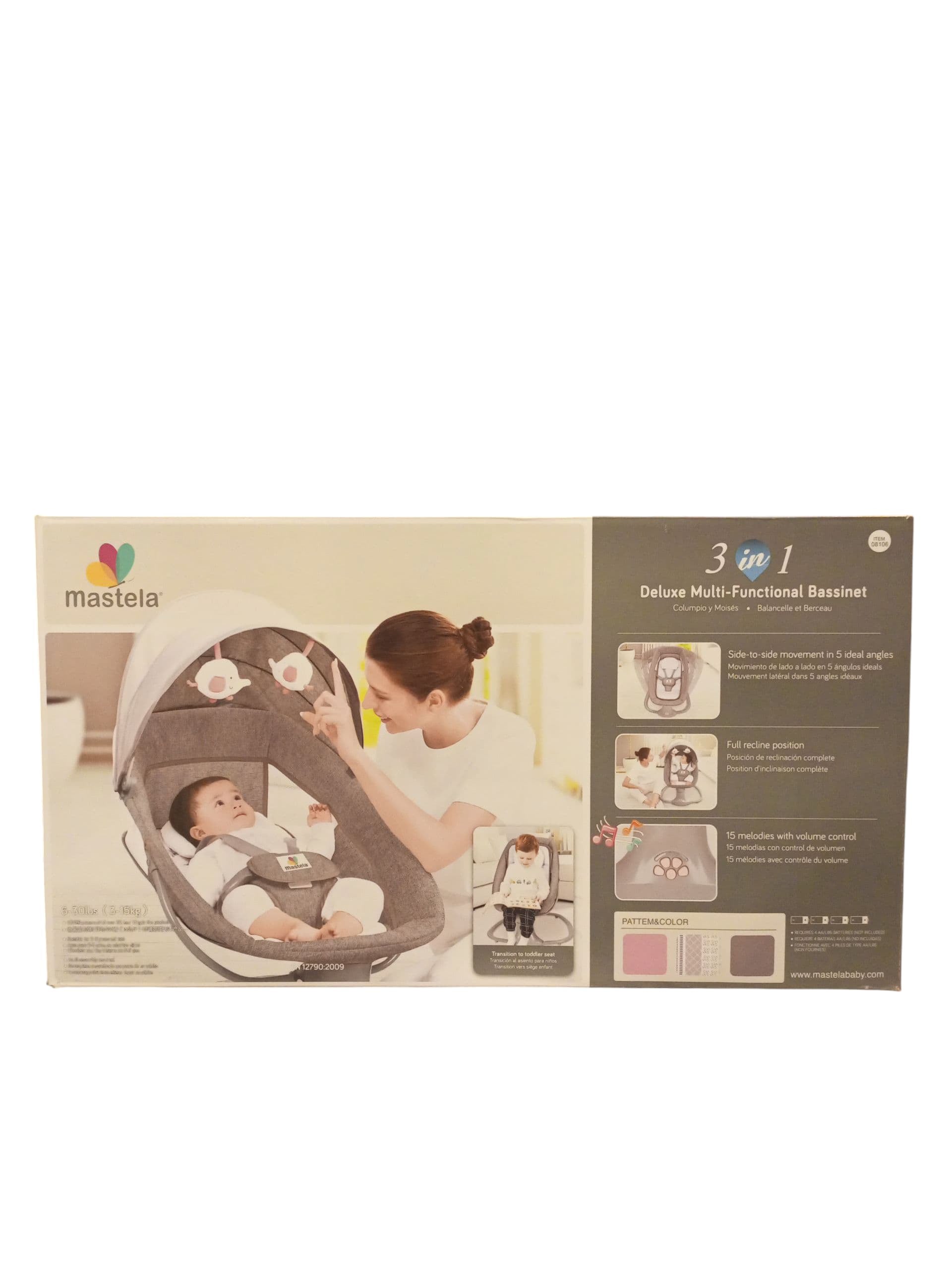 Mastela   3in1 Deluxe multi-Functional Bassinet