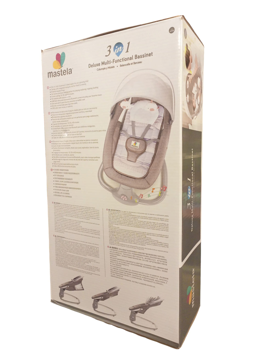 Mastela   3in1 Deluxe multi-Functional Bassinet