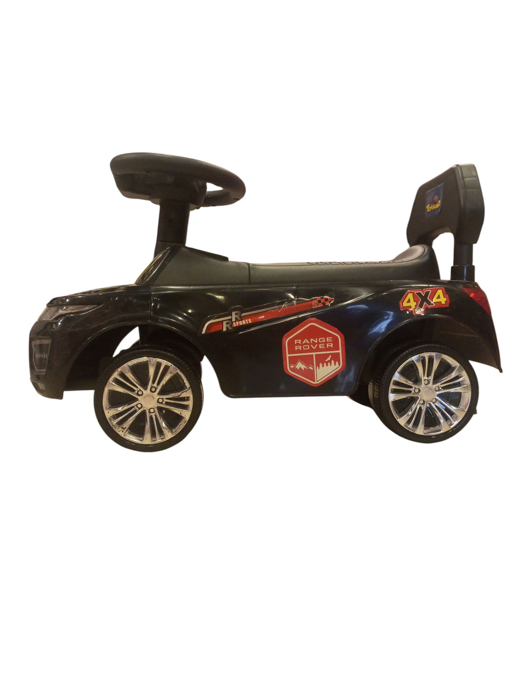 Sporty Electric Kids' 3-Wheel Ride-On Motorcycle with Headlights (Red & Black)