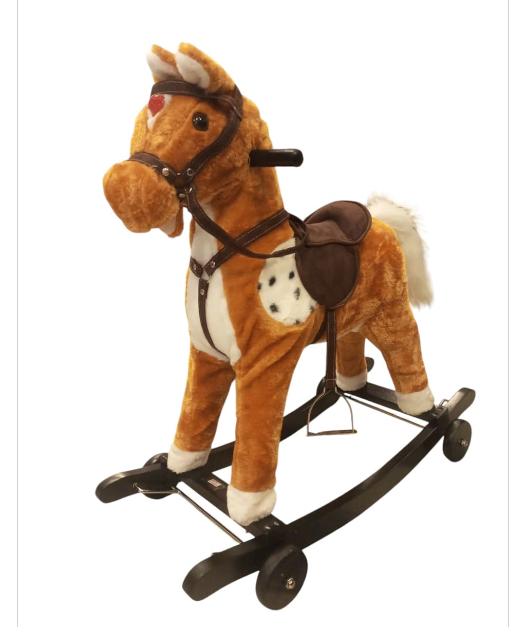 Large Rocking horse & Ride-On Toy with Wheels (Ages 2 - 5 Years)