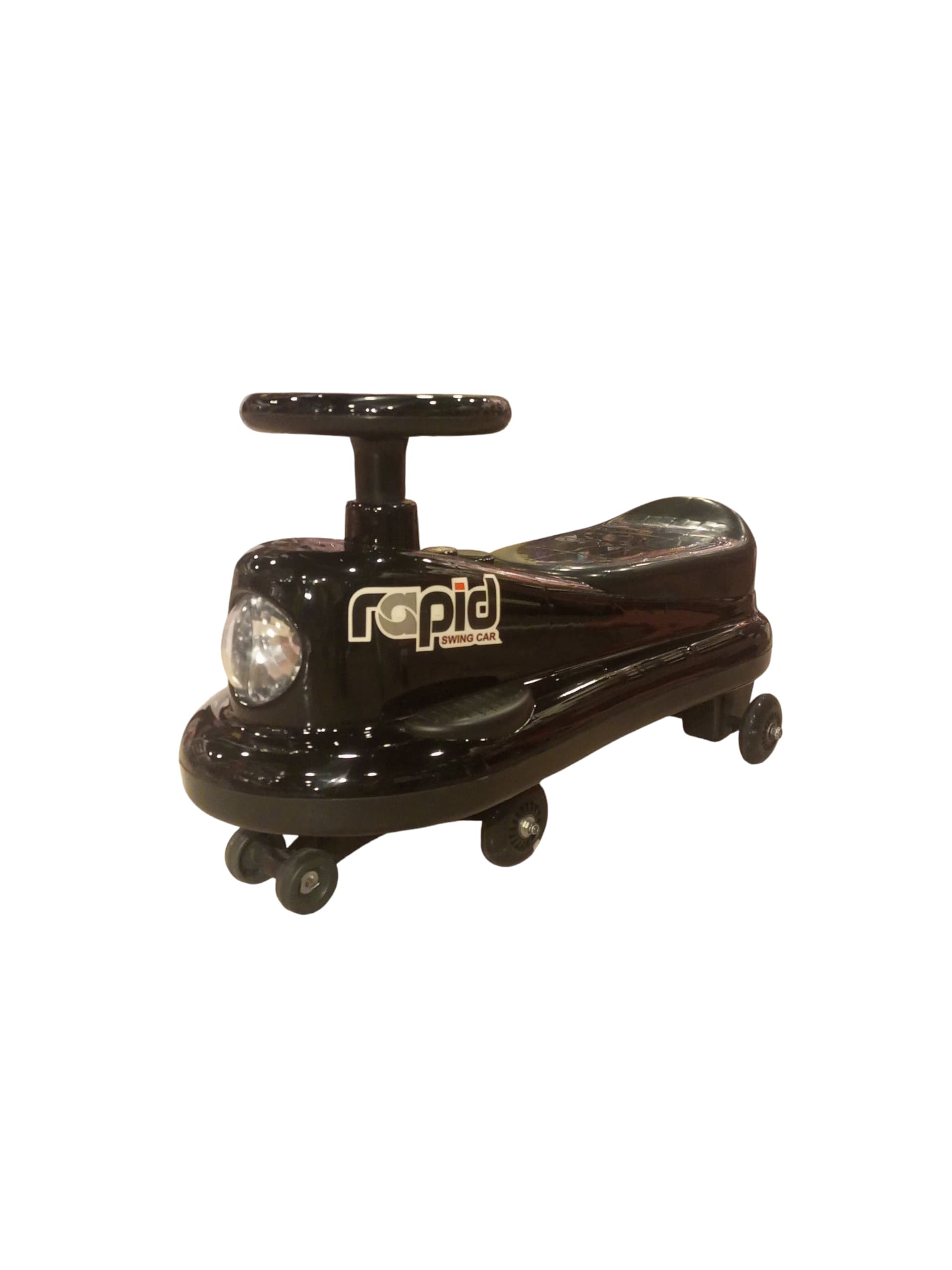 Rapid Twist Car / Plasma Car Ride-On - Wiggle-Powered Fun for Kids (Black)