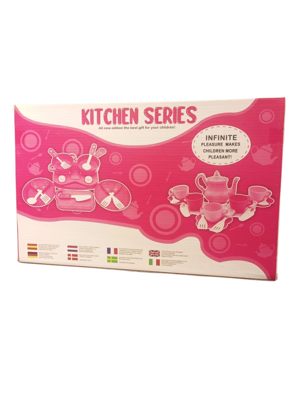 Kids' Kitchen Series Tea Set with Cups and Teapot