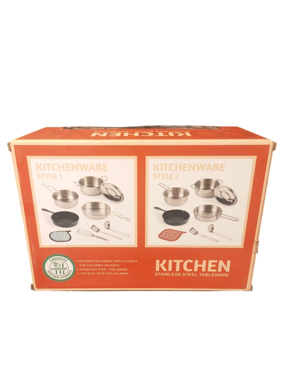 Miniature Stainless Steel Kitchenware Toy Set