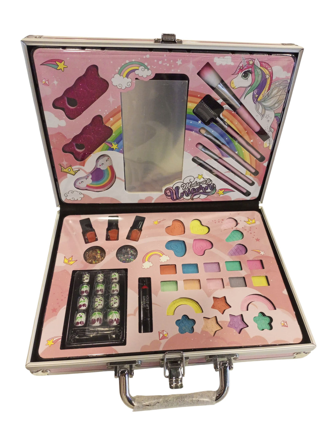 Magical Unicorn Kids' Makeup Kit in Pink Suitcase