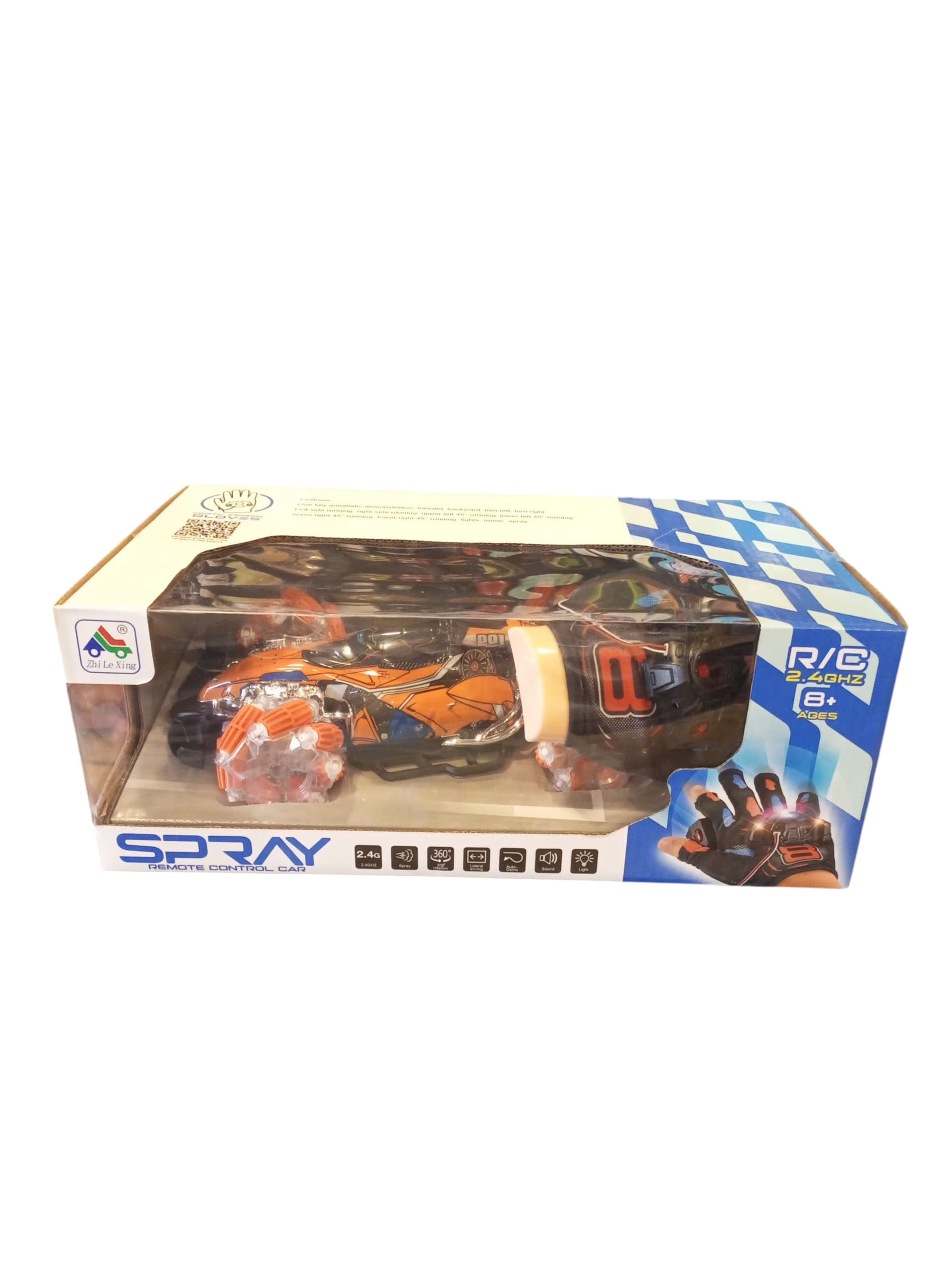R/C Spray Stunt Car with Hand Gesture Control & 360° Drifts