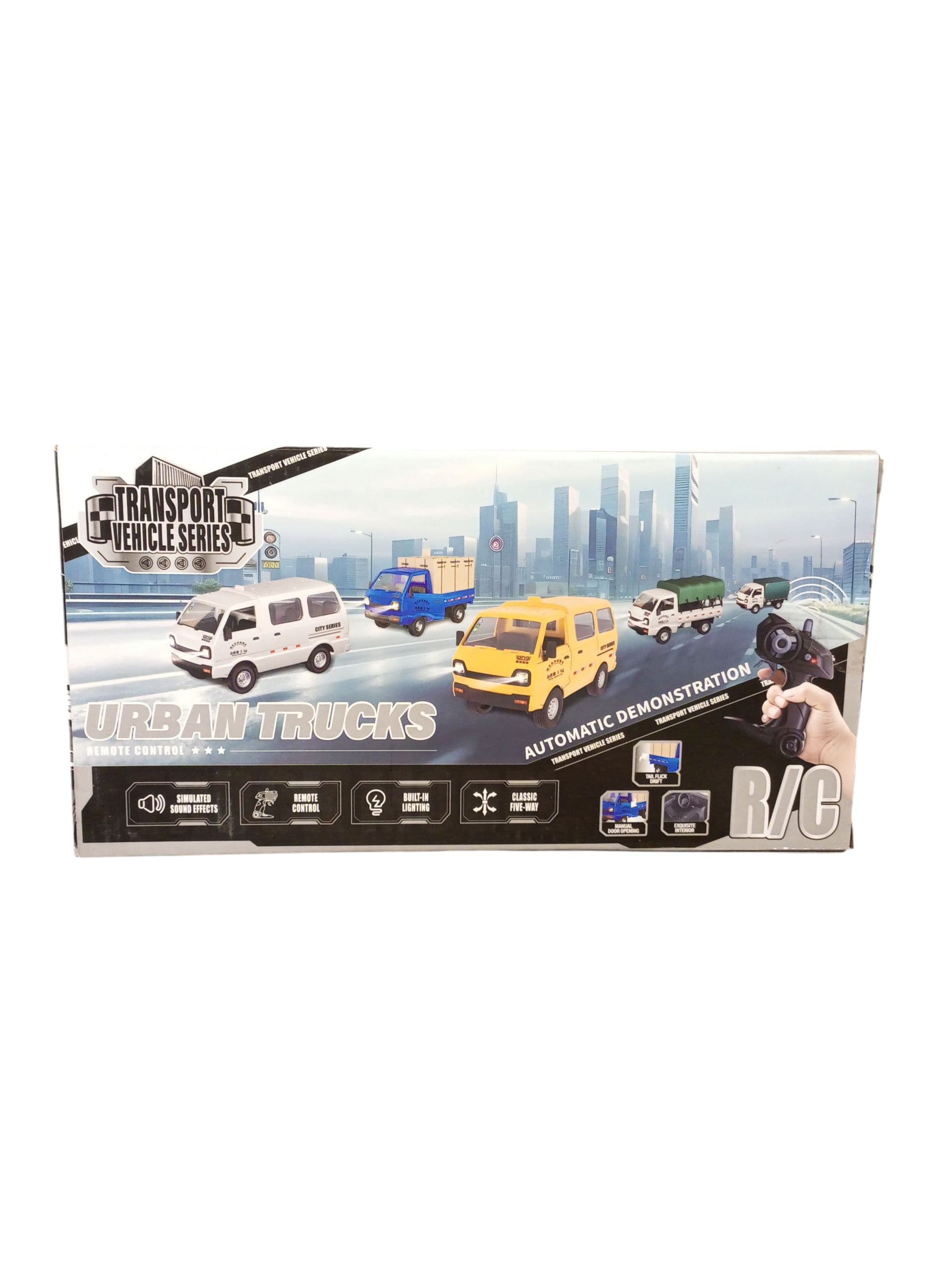 Transport Vehicle Series Urban Trucks Remote Control Set with Lights & Sound