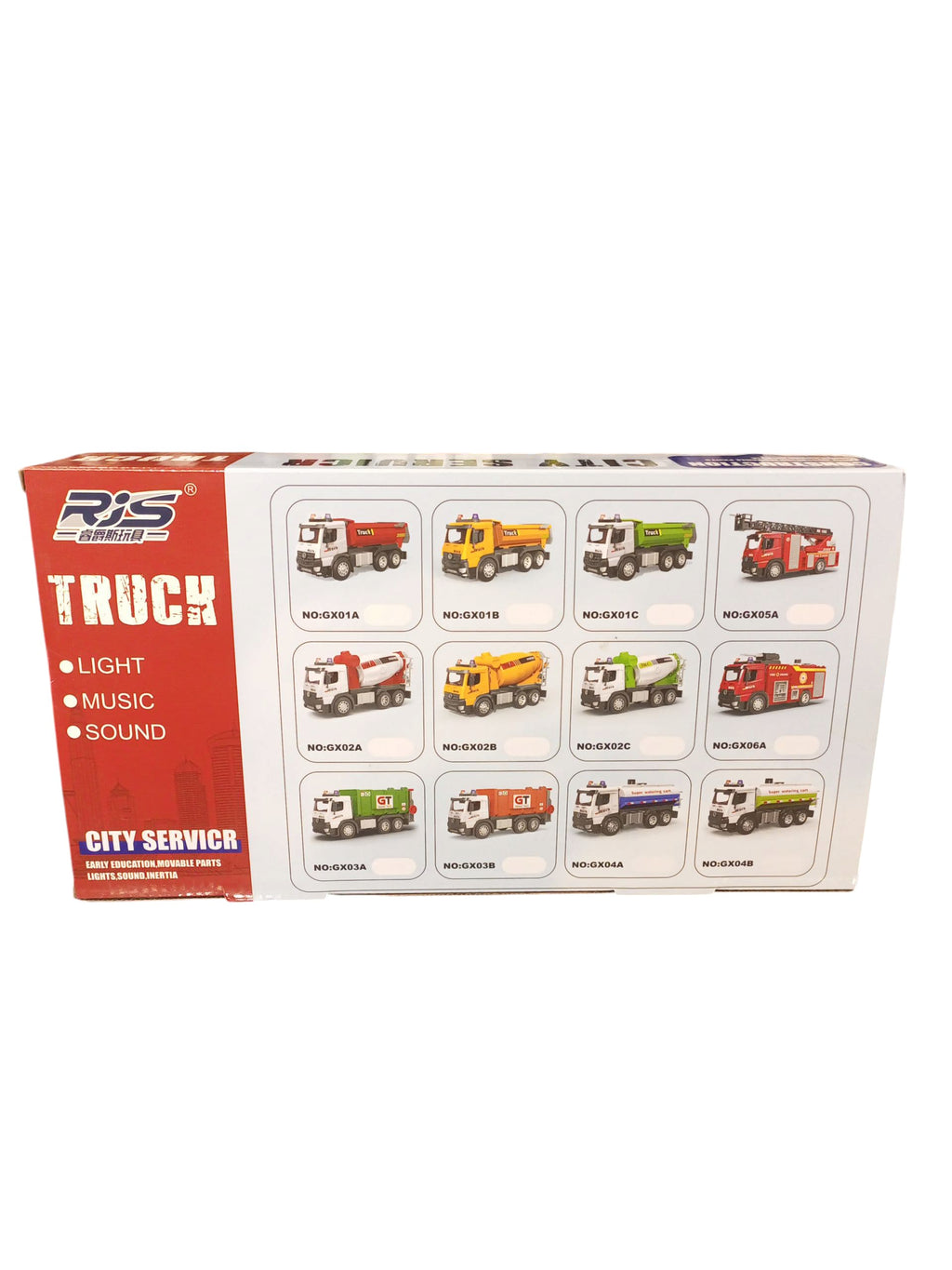 RIS Multifunction City Service Cement Mixer Truck Toy with Lights, Music & Sound - 1:16 Scale