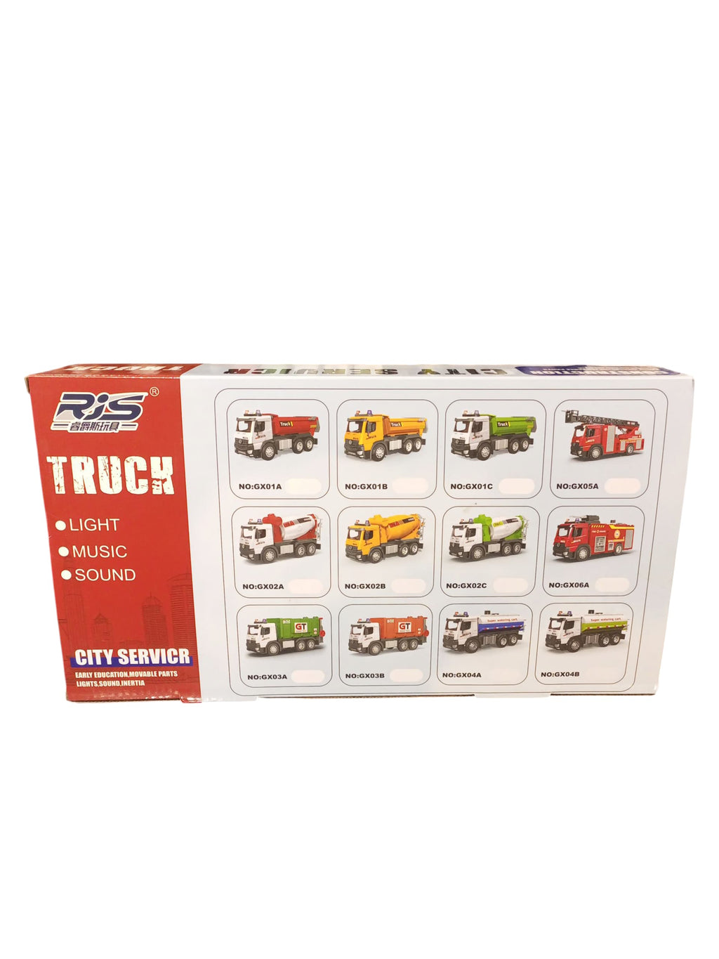 RIS Multifunction City Service Cement Mixer Truck Toy with Lights, Music & Sound - 1:16 Scale