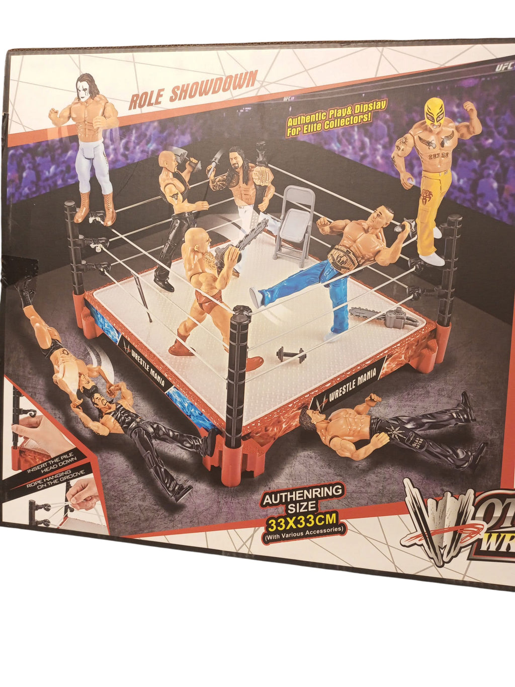 "Hot Blood Wrestler" WWE-Style Role Showdown Action Figure Set