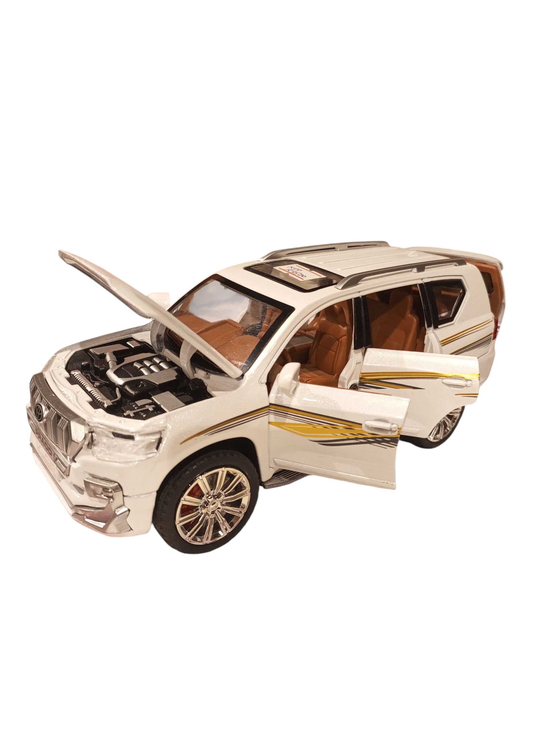 1:24 Scale Die-Cast Model White SUV Toy Car
