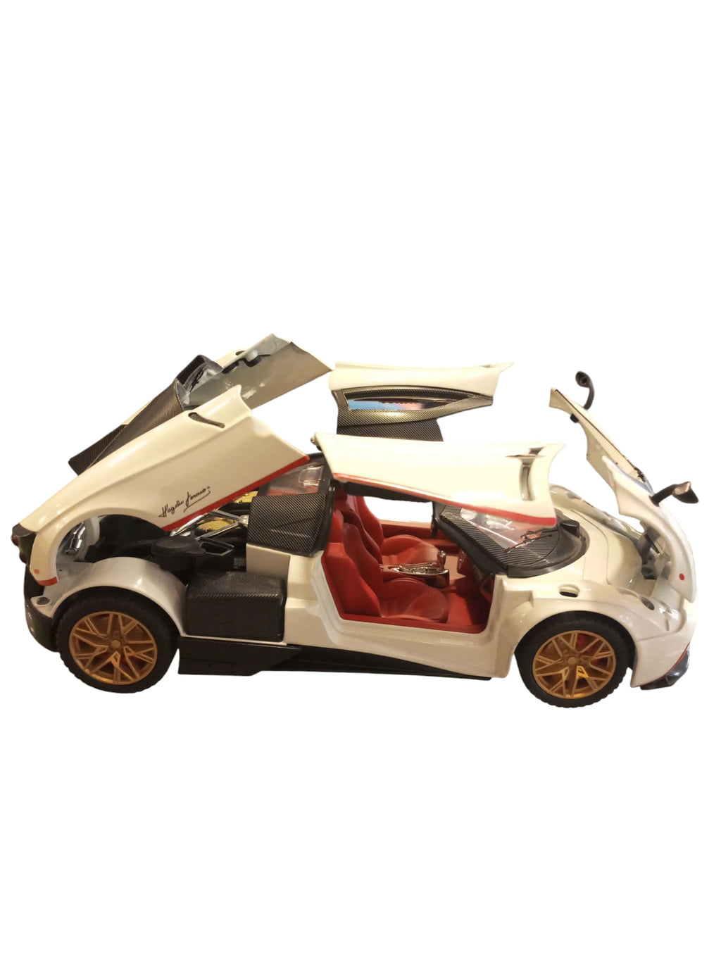 White Pagani Zonda R-style Die-Cast Model Supercar