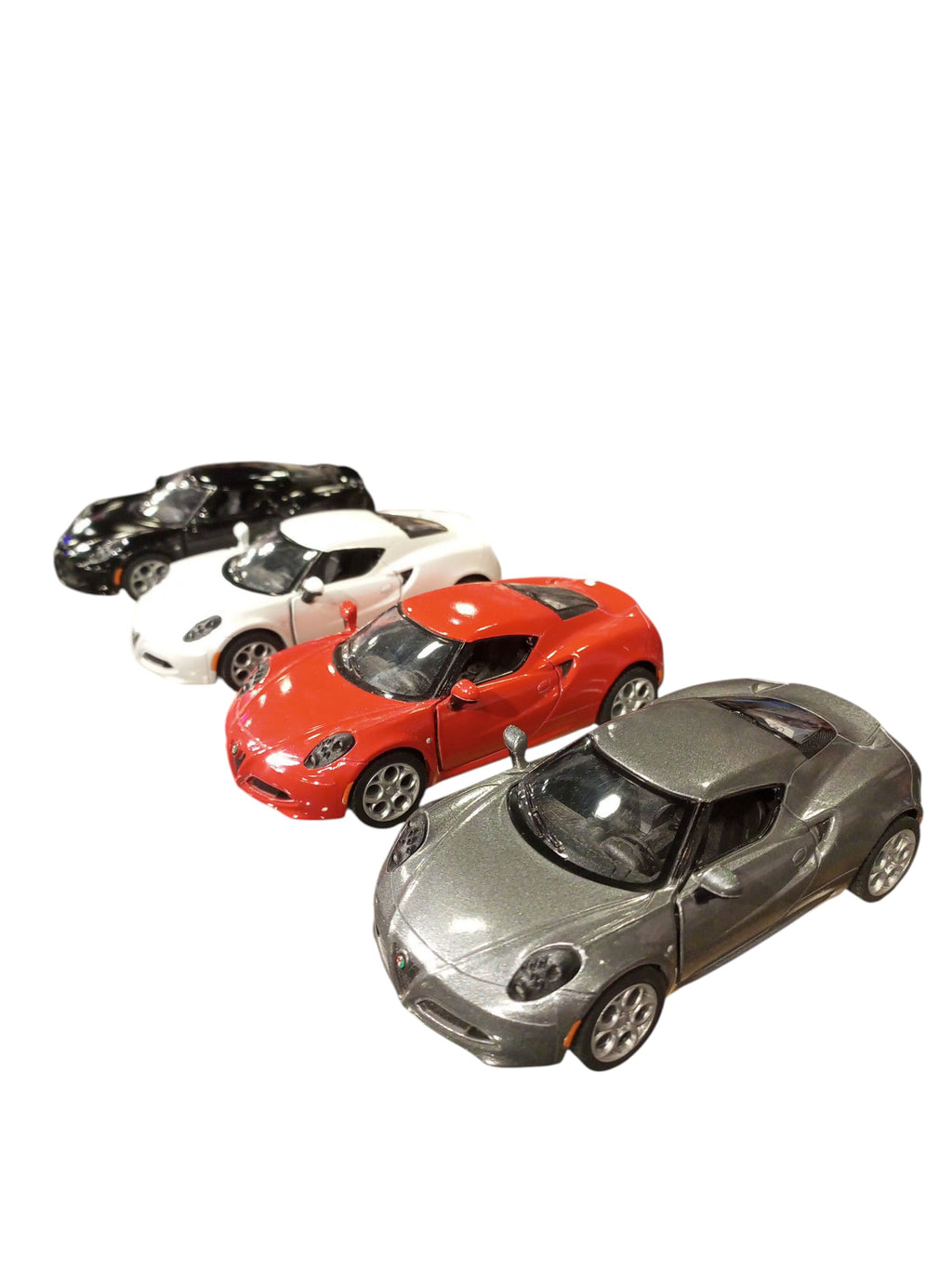 Multi color Alfa Romeo 4C Die-Cast Model