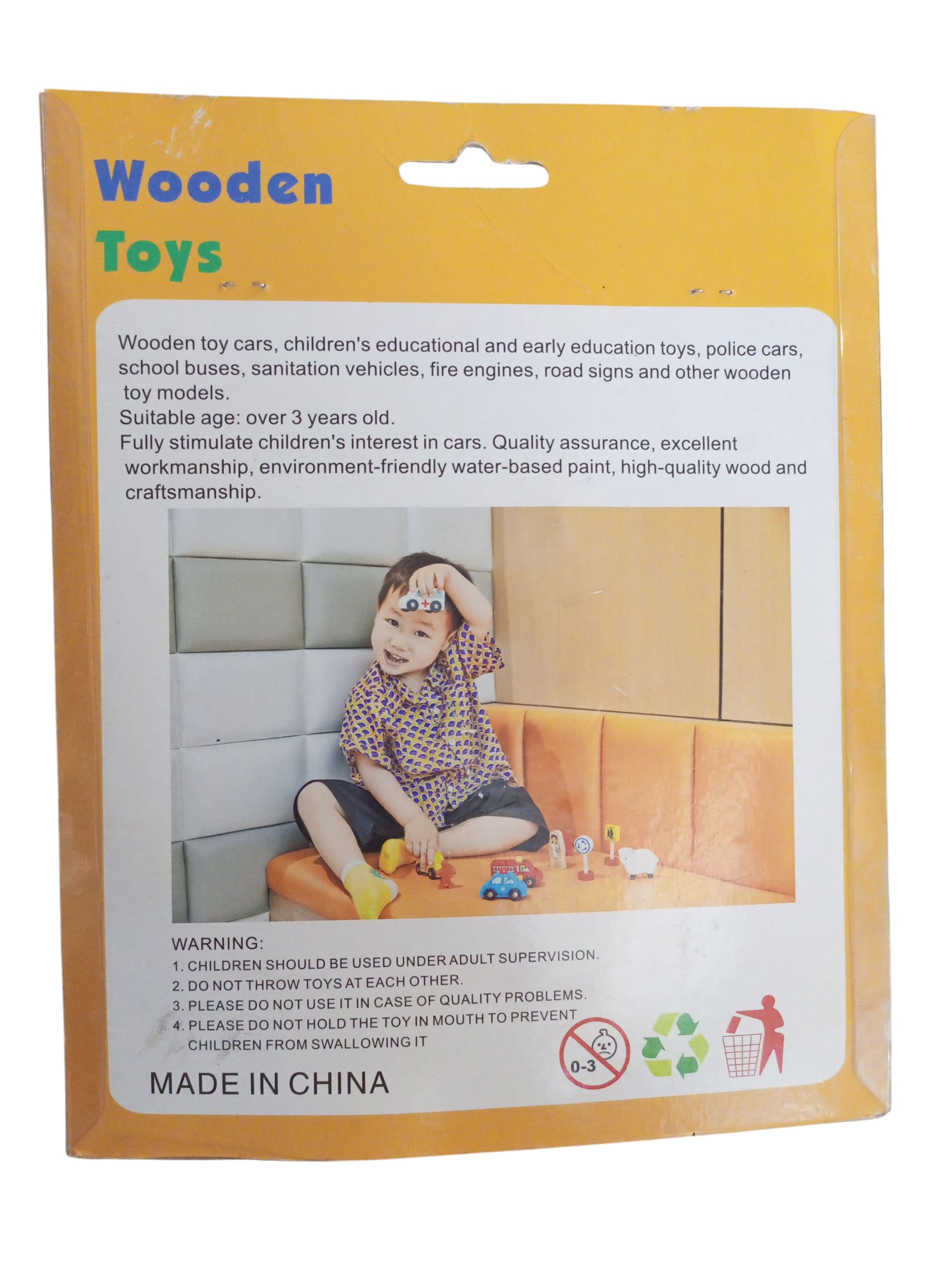 Wooden Vehicle and Figure Puzzle Set