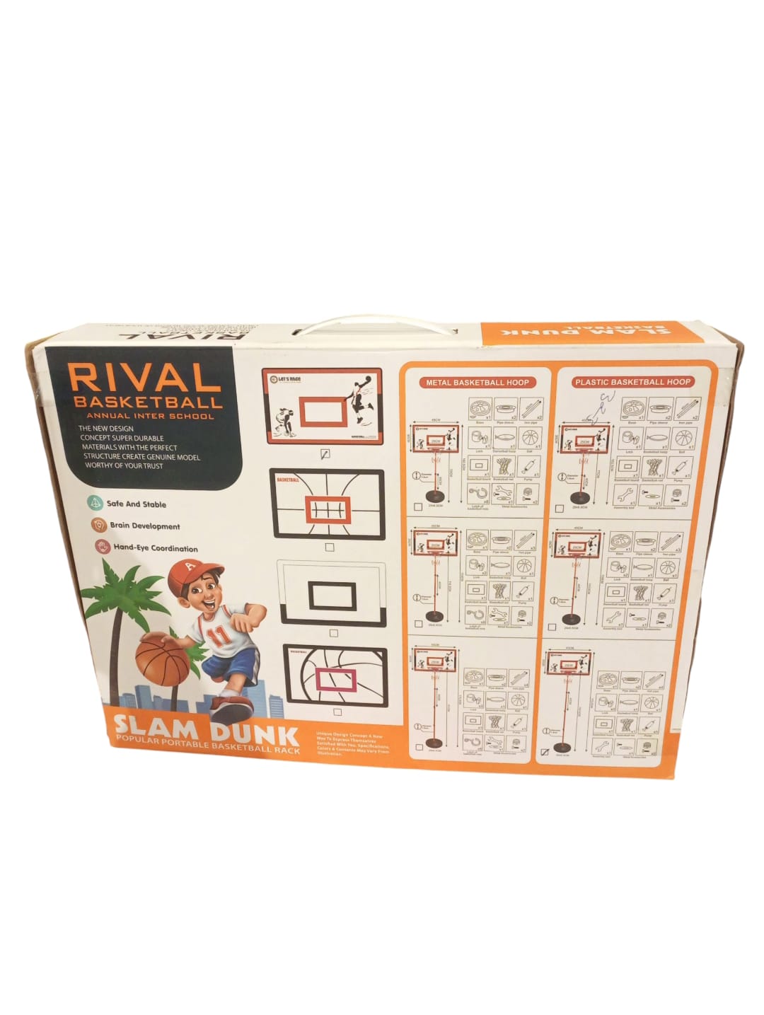 Rival Basketball - Slam Dunk Portable Basketball Rack