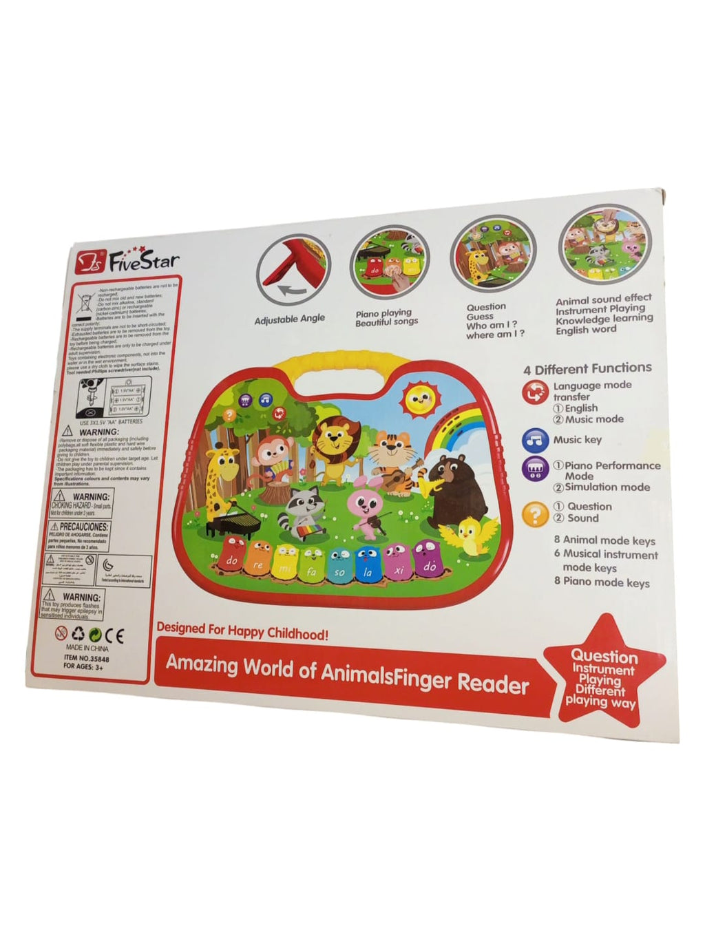 FiveStar Learning Fun - Amazing World of Animals Finger Reader