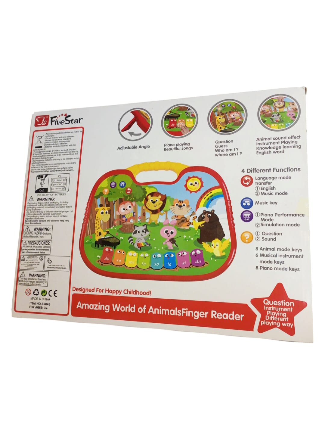 FiveStar Learning Fun - Amazing World of Animals Finger Reader