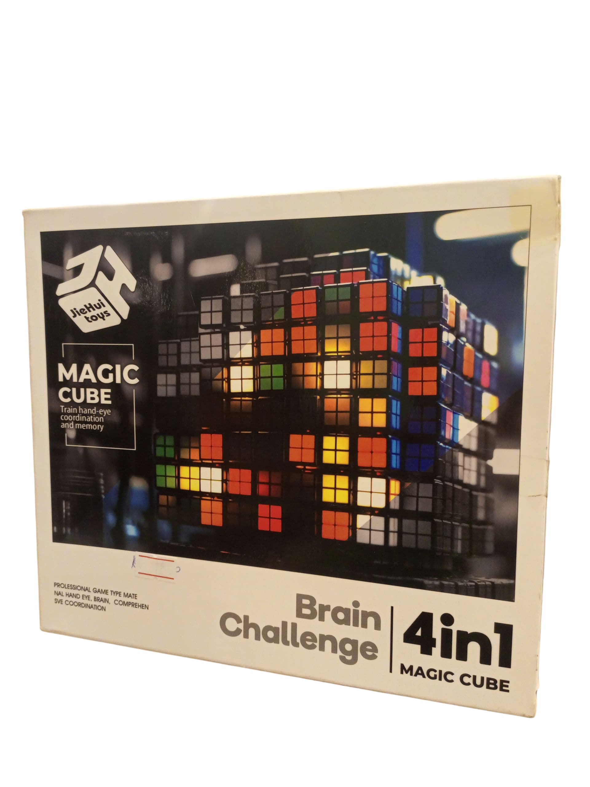 Jielhui Toys 4-in-1 Magic Cube Brain Challenge