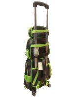 Kids 3-Piece 3D T-Rex Dinosaur Trolley School Bag Set – Rolling Backpack, Lunch Bag & Pencil Case - Image 2