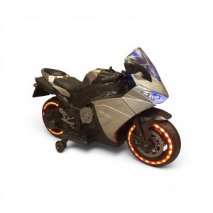 Heavy-Duty Kids Ride-On Bike with LED Wheel Lights