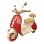 Vintage Style Kids Electric Scooter | Battery-Operated Ride-On Vespa Toy