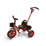 Kids Sport Tricycle with Parent Push Handle, Safety Harness & Dual Baskets - Image 2