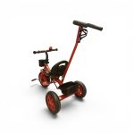 Kids Sport Tricycle with Parent Push Handle, Safety Harness & Dual Baskets - Image 3