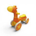 Cute Giraffe-Themed Toddler Foot-to-Floor Ride-On Scooter & Balance Bike 12-36 month