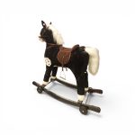 2-in-1 Classic Plush Rocking Horse & Rolling Ride-On with Metal Stirrups - Image 3