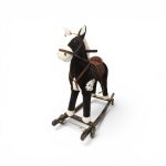 2-in-1 Classic Plush Rocking Horse & Rolling Ride-On with Metal Stirrups - Image 2