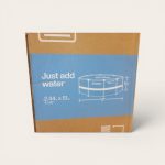 Intex Metal Frame Above Ground Pool Set (8ft x 20in / 2.44m x 51cm)